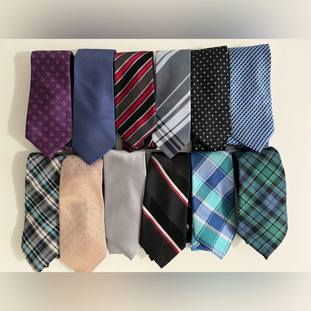 Assorted Men's Ties Collection (12 Ties)